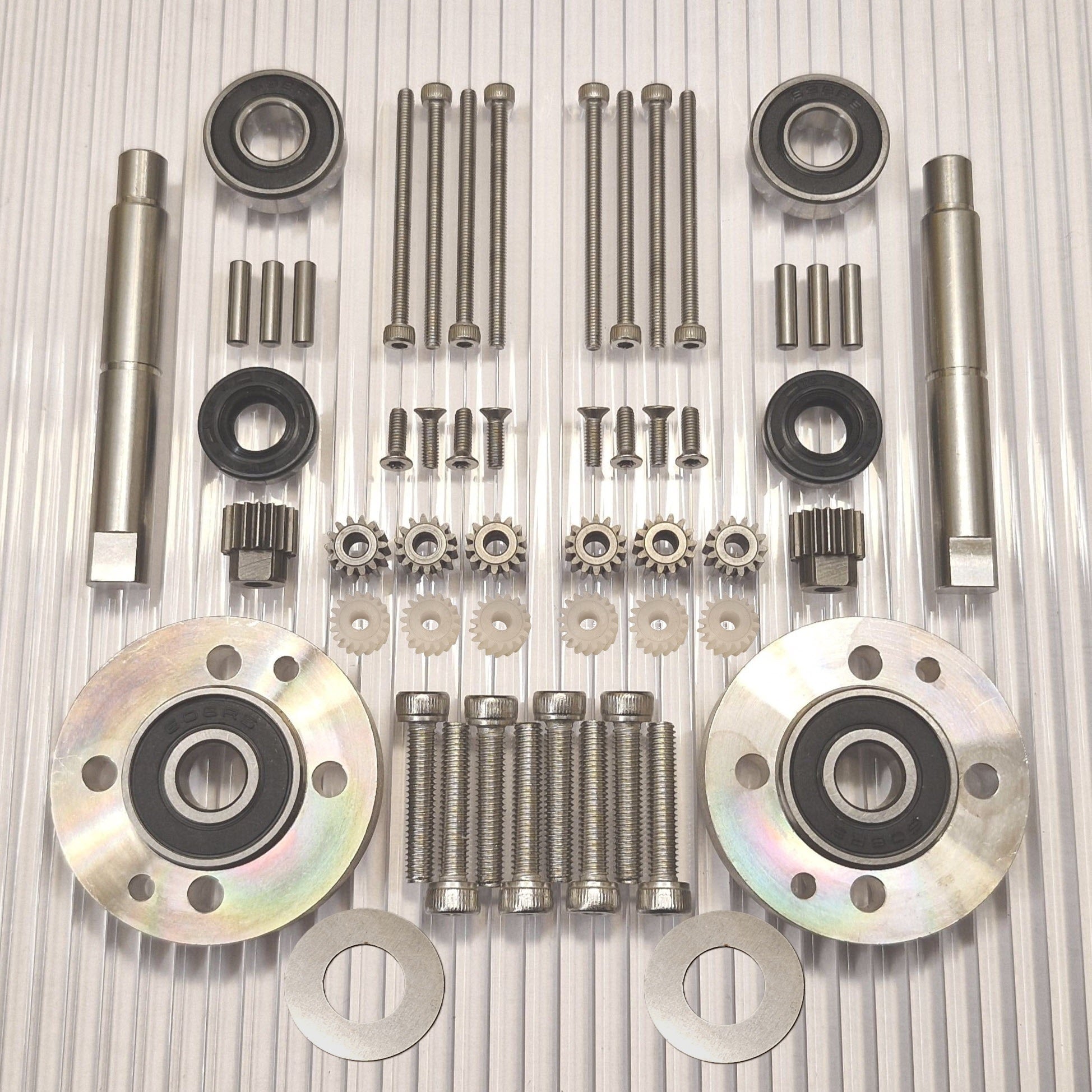 Repair kit small machines with improved bearing solution 2pcs 6pcs plastic gears