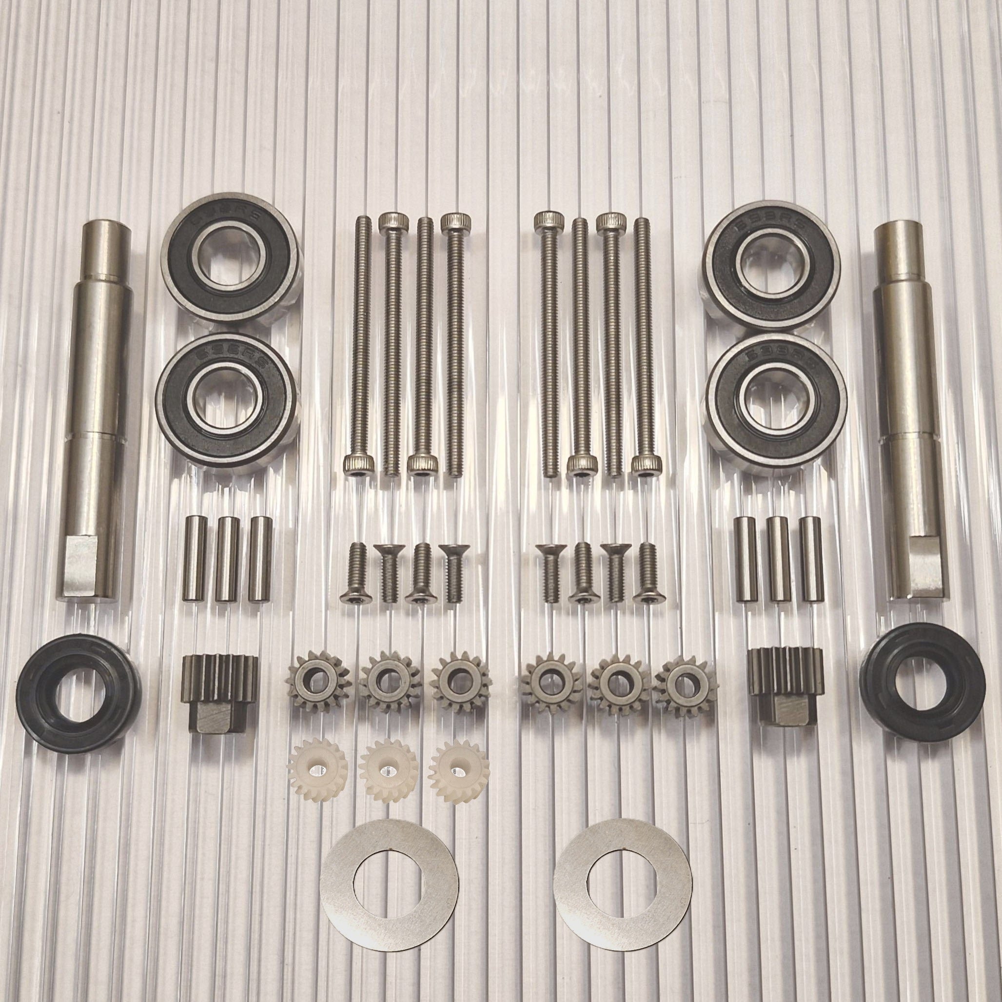 Repair kit small machines with shaft 2pcs 3pcs plastic gears