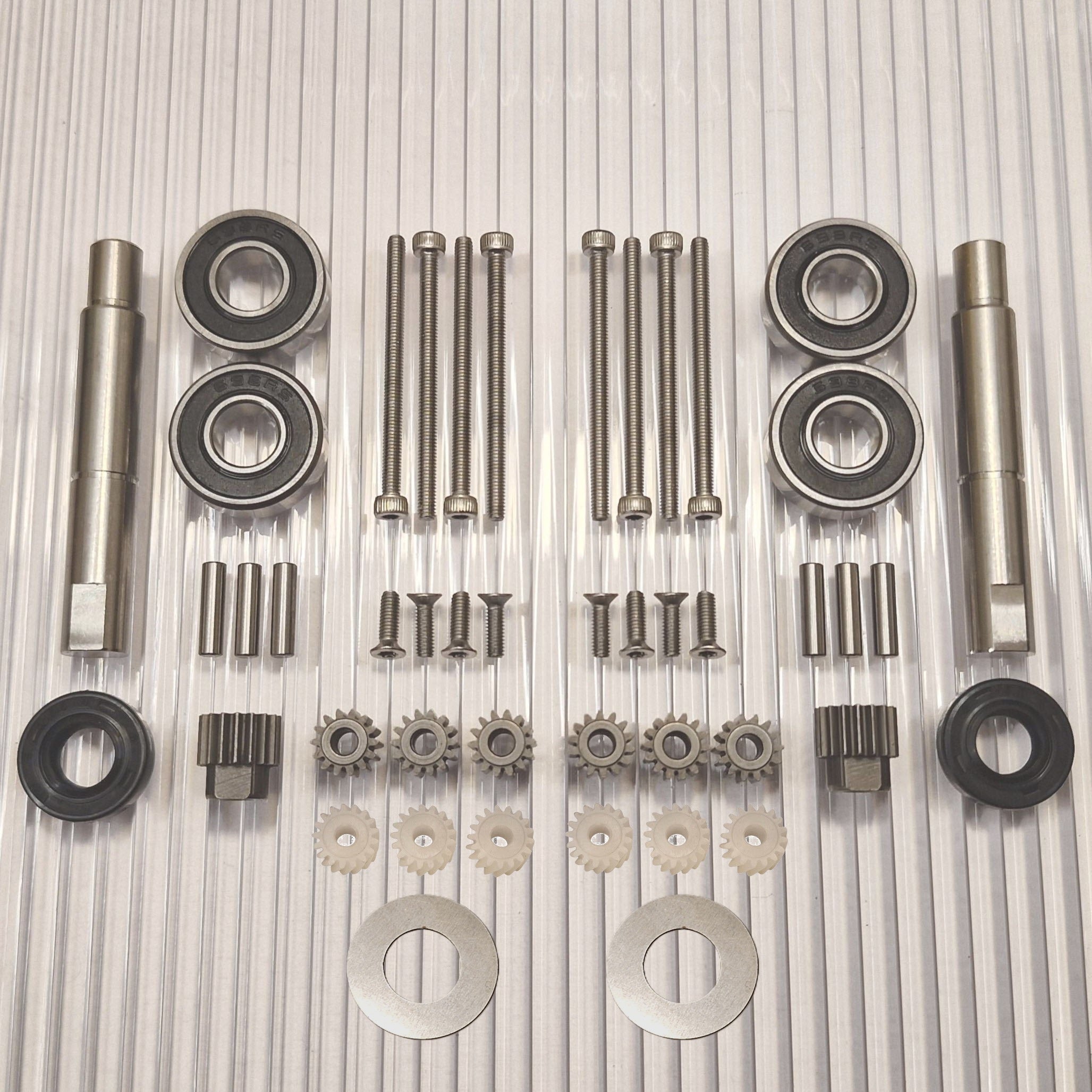 Repair kit small machines with shaft 2pcs 6pcs plastic gears